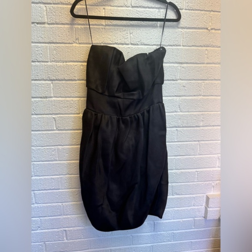 Viktor & Rolf Black Strapless Cocktail Dress Size 44 / 8US